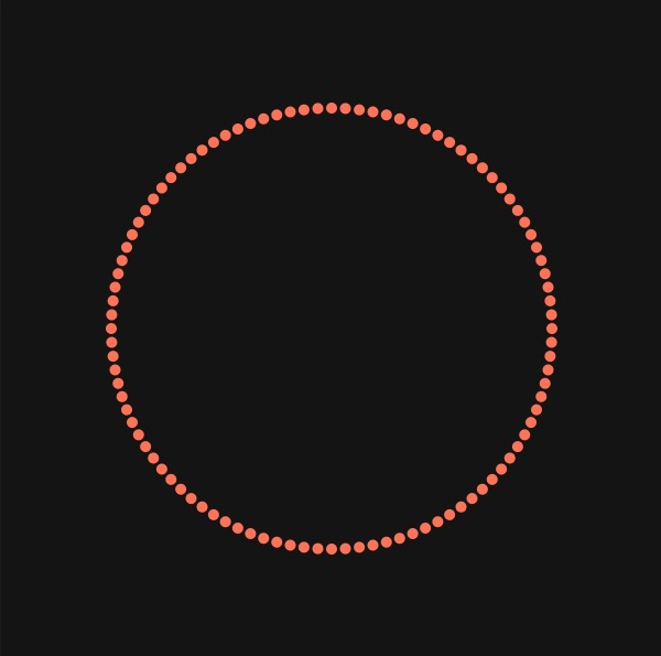 dots around a circle