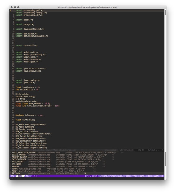 Ctrl-p view